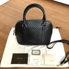 グッチ　マイクログッチシマ 2wayバッグ　ショルダーバッグ