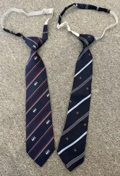 学生服用　ストライプ柄 ネクタイ 2本セット