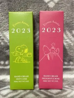 新品未使用　2023 スヌーピー　限定　ハンドクリーム　ロクシタン