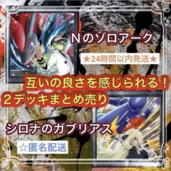 シロナのガブリアス ＆ Nのゾロアーク 構築済みデッキ ポケモンカード #26