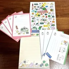 平成レトロ　おむすびやさんレターセット　シール付き　2004年製