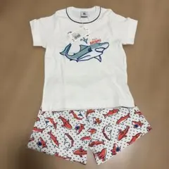新品⭐︎Petit Bateau サメプリント パジャマ 104cm