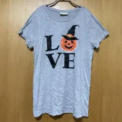 bobbie brooks ハロウィンTシャツ 【サイズXL】グレー半袖Tシャツ