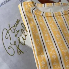 house on the hill L/S Tee（yellow flower）