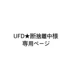 UFD★断捨離中様　専用ページ