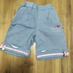 Shirley Temple スクラップデニムハーフパンツ