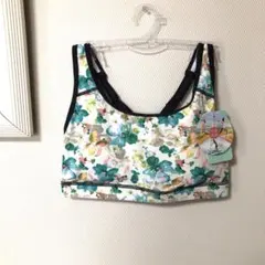 ヨガフィッネス用ブラトップス　クレマチスグリーン　Ｌサイズ #312 水陸両用