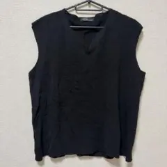valerie 【L】トップス ノースリーブ Vネックシャツ ブラック