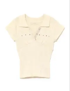 ANDMARY Lindsay logo tops white - メルカリ