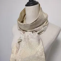 着物リメイク　大島紬（絹）ハンドメイド　ロングストール　保温、保湿
