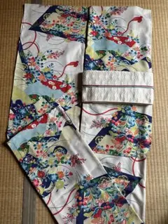 豆千代モダン 秋草に御簾 二尺袖 Mサイズ 夏着物 浴衣 - メルカリ