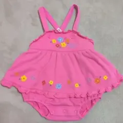 ミキハウス　ロンパース ワンピース　T85-G12 80センチ ピンク