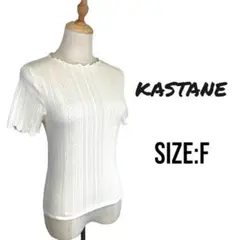 ⭐️c258⭐️kastane 人気♡ カットソー 半袖 F ホワイト かわいい♡