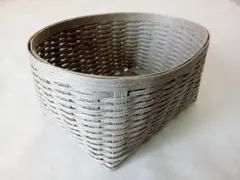 グレー楕円形バスケット