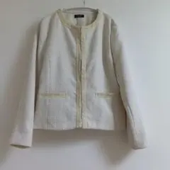 GLACIER Premium ツイード調 ジャケット セレモニー 通勤 L