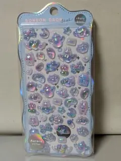 ✨️ボンボンドロップシール✨️ちゅるきら✨️オーロラブルーうさぎ【正規品】