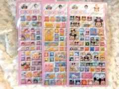 【新品】ディズニーツムツム ブロックシール 3枚セット