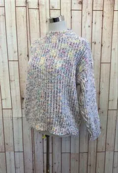 ⇐LAC-VERT⭐︎カラフルニットセーターF【中古】a83