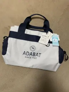 【新品タグ付き】ADABAT 保冷 カートバッグ ホワイト ネイビー