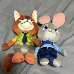 ズートピア2 Lぬいぐるみ ニック ジュディ 2体セット - メルカリ