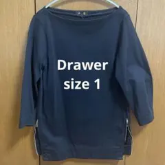 ◎美品◎Drawer/ドゥロワー サイドジップ 長袖トップス サイズ１のサムネイル