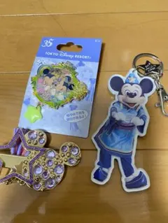 ディズニー 七夕 キーホルダーセット