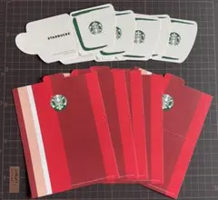 スターバックス ギフトカード用封筒&メッセージカード各5枚セット