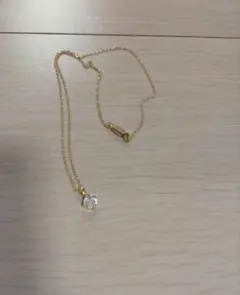 ゴールドチェーンクリスタルネックレス