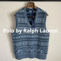 国内正規品　Polo by Ralph Lauren インディゴニットベスト