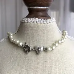 Vivienne ミニハートパールネックレスのサムネイル