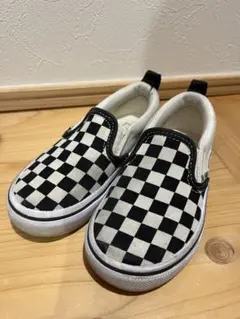 vans チェッカー スリッポン 17cm