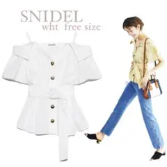 シャツ ブラウス スナイデル オフショル トップス キャミ シンプル おしゃれ