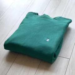 良い色！美カラーのティール！状態◎！90s チャンピオンリバース XL USA製