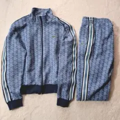 美品 24ss LACOSTE モノグラム トラックジャージ セットアップ L