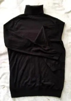 +Jユニクロ　エクストラファインメリノウールタートルネックセーターL