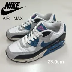 NIKE AIR MAX 90 ホワイト/ブルー スニーカー 23.0cm