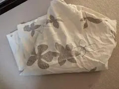 【新品】花柄★防水布団シート クリーム色