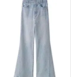 Mサイズ　SNIDEL/Sustainableストレッチフレアデニムパンツ