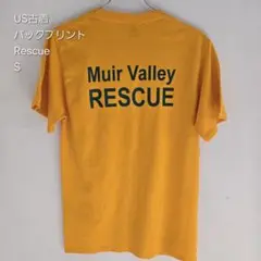 025 Muir Valley バックプリント Tシャツ S　レスキュー