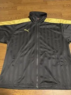PUMA プーマ　トラックジャケット　ブラック/ゴールド　ジャージ上下セットのサムネイル