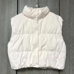 【美品】ユニクロC ダウンクロップドベスト　ピンク　Sサイズ