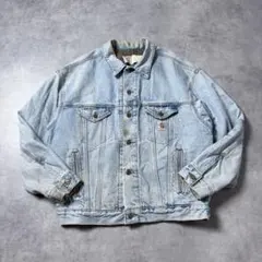 て*こ様 80s USA製Carhartt デニムトラッカージャケット100周年 - メルカリ