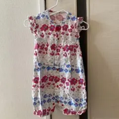 花柄ロンパース 80cm
