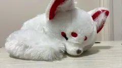 ちょコンとキツネ　JBサイズ　くるんとおねむ　わたあめ　約31cm
