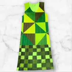 美品】PLEATS PLEATS ロング ワンピース ストライプ 3カラー - メルカリ