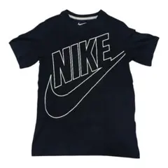 ​【美品】NIKE ビッグロゴ Tシャツ ブラック レディースM 匿名配送