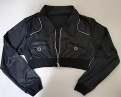 クロップドジャケット ブラック