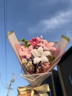 モールフラワー 花束【色が選べる】韓国風ブーケ 誕生日 プレゼント