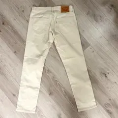 ホワイトスキニーデニム28