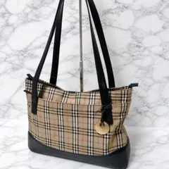 美品】Burberry レザー トートバッグ シャドーホースボルドー 日本製
